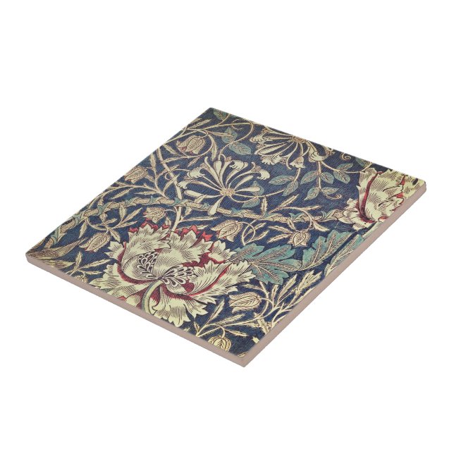 Moody Vintage Floral Tile (Side)