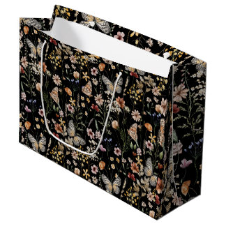 Moody Wildflower Butterfly Wedding Gift Bag