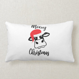 Mooey Christmas Lumbar Pillow