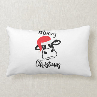 Mooey Christmas Lumbar Pillow