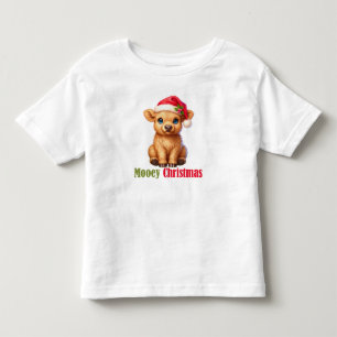 Mooey Cow Christmas Kids Toddler T-shirt
