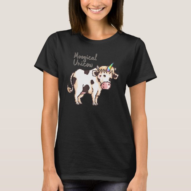 Moogical Unicow Cow Unicorn T-Shirt (Front)