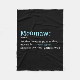 Moomaw_ Funny Definition Noun - Another Term Fleece Blanket