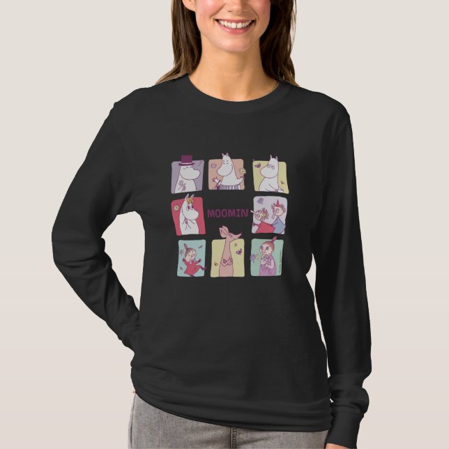 Moomin Square Character Blocks T-Shirt (Front)