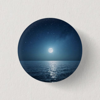 Moon 1 Inch Round Button