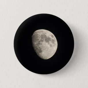 Moon 2 Inch Round Button