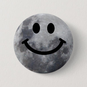 Moon 2 Inch Round Button