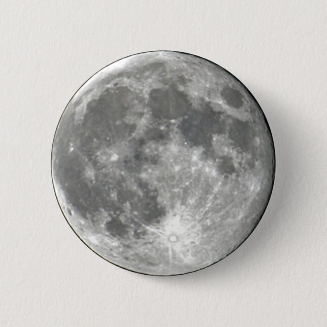 Moon 2 Inch Round Button (Front)