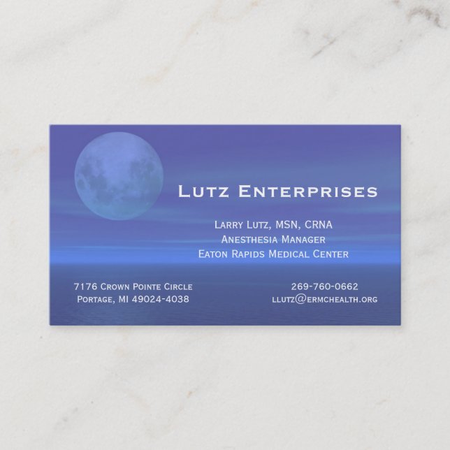 Moon 3 business card (Front)