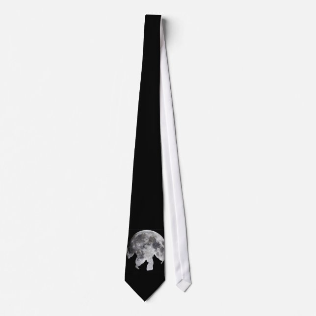 Moon 3 Wolf Tie (Front)