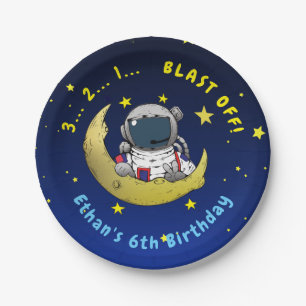 Moon Adventure Paper Plate