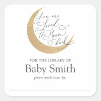 Moon and Back Baby Shower Library
