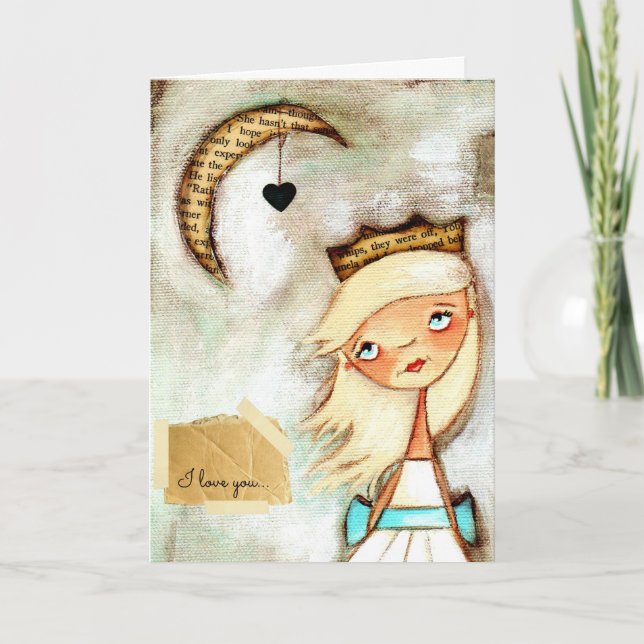 Moon and Back - Greeting Card (Front)