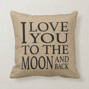 Moon And Back Throw Pillow