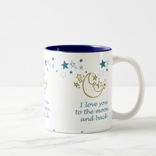 Moon and Back Two-Tone Coffee Mug