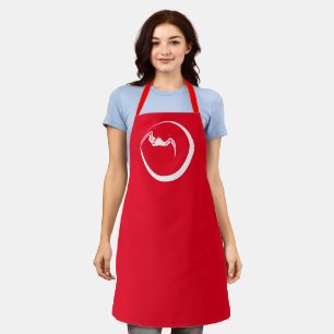 Moon and bat apron