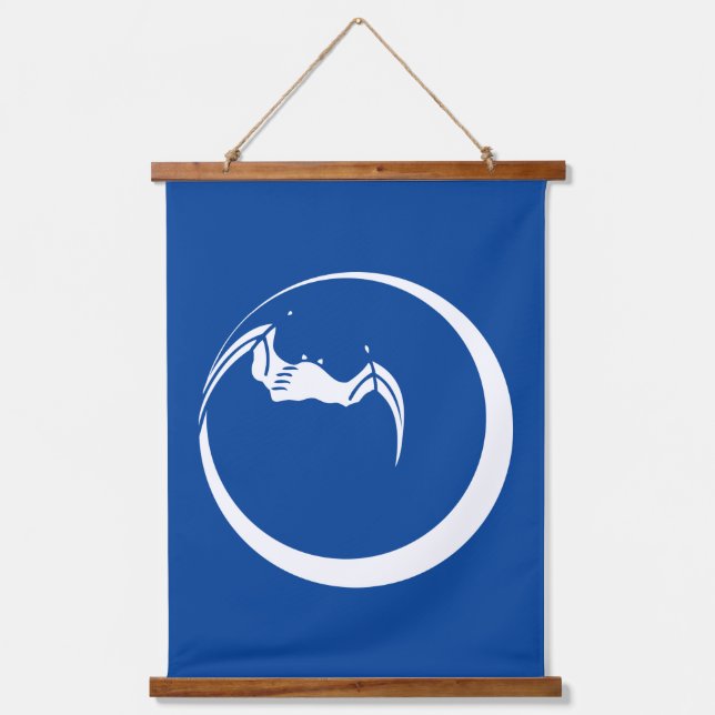 Moon and Bat Hanging Tapestry (Front)