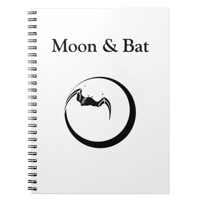 Moon and bat notebook (Front)
