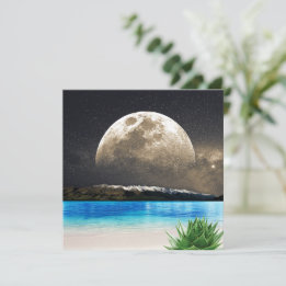 Moon And Beach