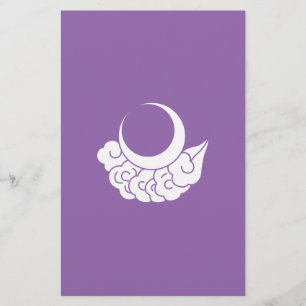 Moon and cloud stationery