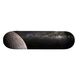 Moon and Galaxy Skateboard