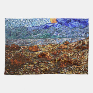 Moon and Landscape Kitchen Towel