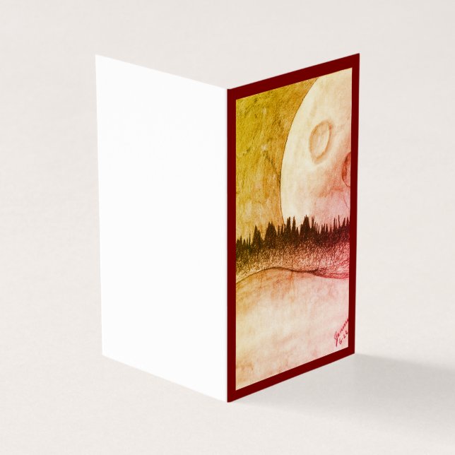 Moon and Planet - Red (Outside)