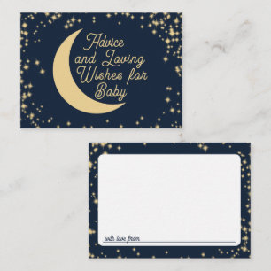 Moon and Stars Advice Cards for Baby