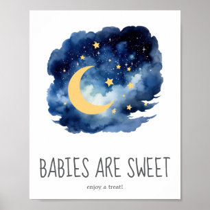 Moon and Stars Babies are Sweet Enjoy a Treat Sign
