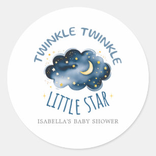 Moon and Stars Baby Shower Envelope Seals
