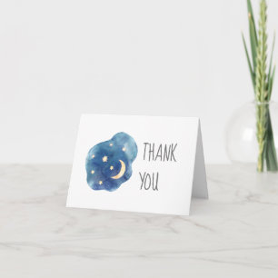 Moon and Stars Baby Shower Thank You Card