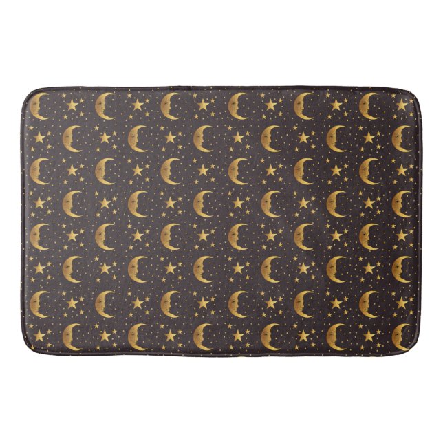 Moon and Stars Bath Mat (Front)