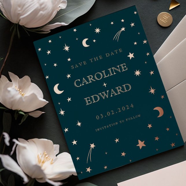 Moon and Stars  Celestial Starsign Golden Wedding (Creator Uploaded)