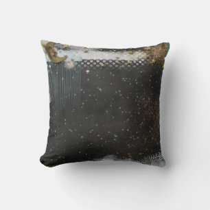 Moon and Stars Custom Throw Pillow