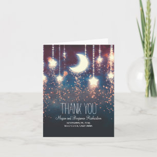 Moon and Stars Enchanted Wedding Thank You