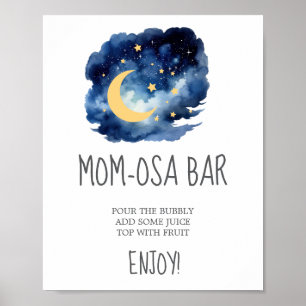 Moon and Stars Mom-osa Bar Sign