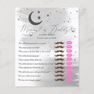Moon and Stars   Mommy  Daddy   Baby Shower Game 