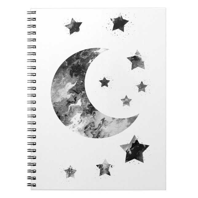 Moon and Stars Notebook (Front)