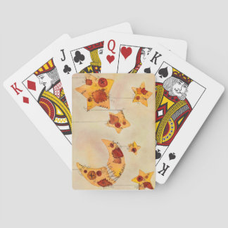 Moon and Stars on String, Mobile, Watercolor Playing Cards