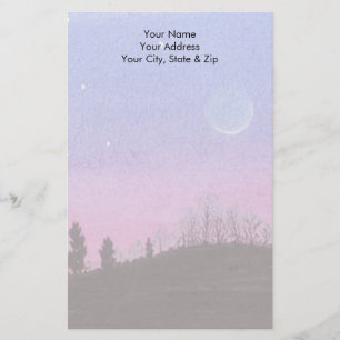 Moon and Stars Stationery