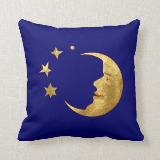 Moon and Stars Throw Pillow