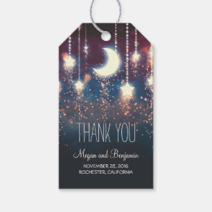 Moon and Stars Wedding Gift Tags