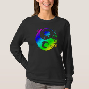 Moon And Sun Om Tree Of Life Buddhist Mandala Yin  T-Shirt