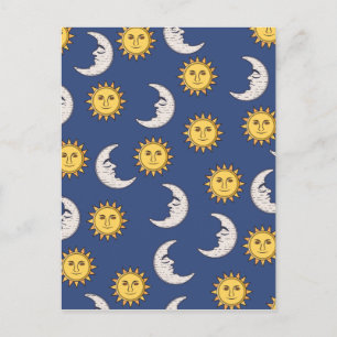 Moon and Sun Postcard