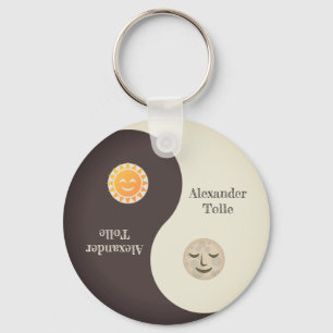 Moon and Sun   Yin-Yang Keychain