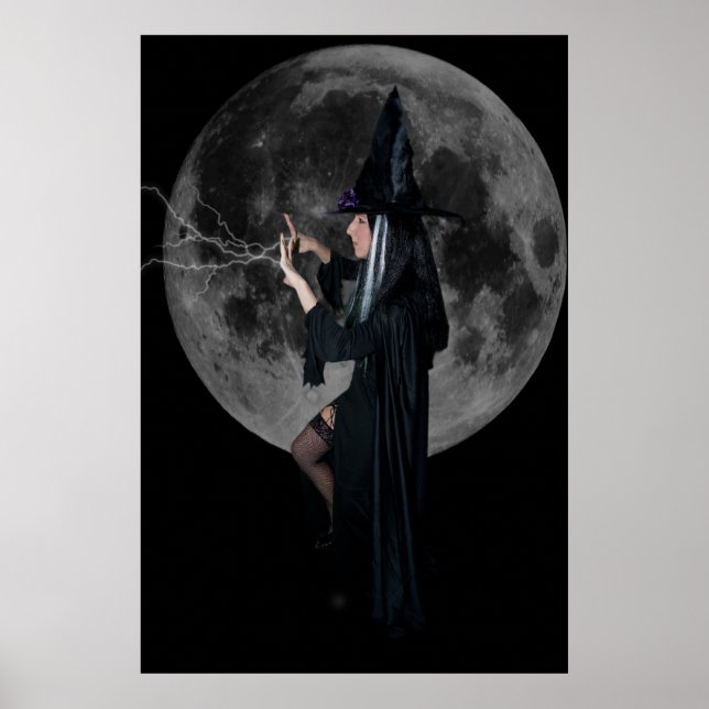 Moon and witch poster (Front)