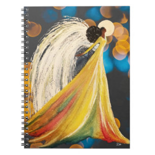 Moon Angel - Spiral Notebook