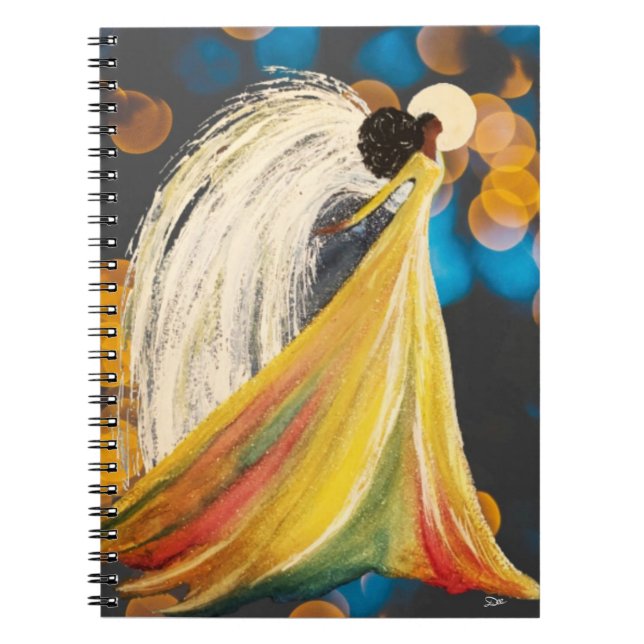 Moon Angel - Spiral Notebook (Front)