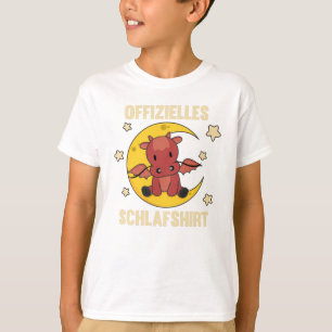 Moon Animal Dragon Official Sleep Shirt Dragon red