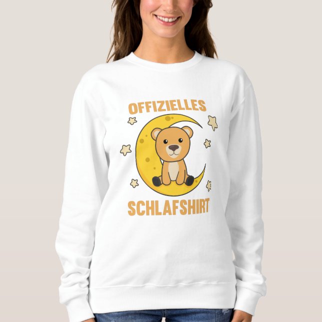 Moon Animals Bear Moonbear Sweet Animals For Sweatshirt (Front)